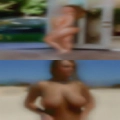 Naked girls dragged the gallows